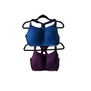 Victorias Secret Sport Bra 34DDD Lot of 2 On Point Support Full Coverage Active